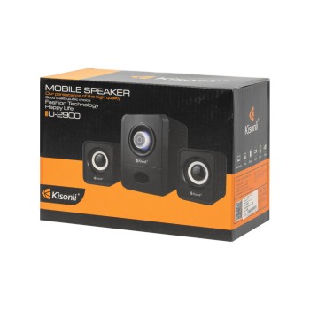 Kisonli U-2900BT Speakers , 5W+2x3W, USB, Black - 22152