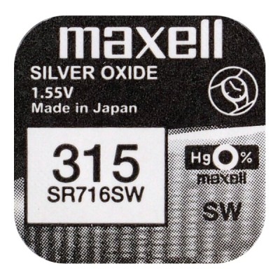 Maxell Mini Silver Battery 315/314/SR 716 SW