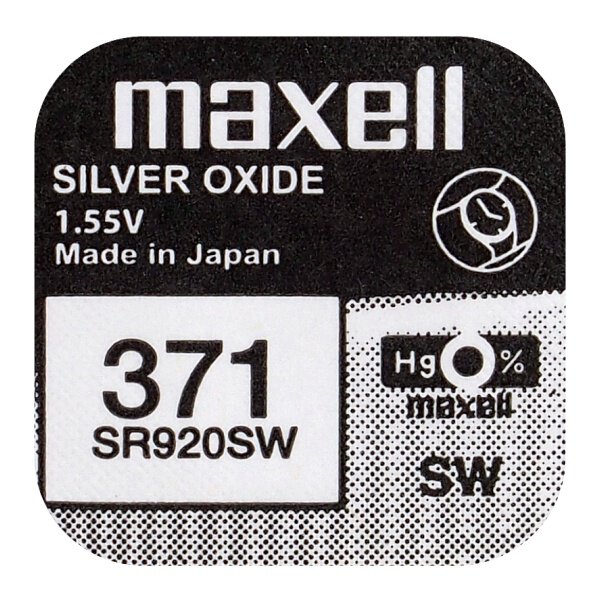 Maxell Mini Silver Battery 371/370/SR 920 SW/G6