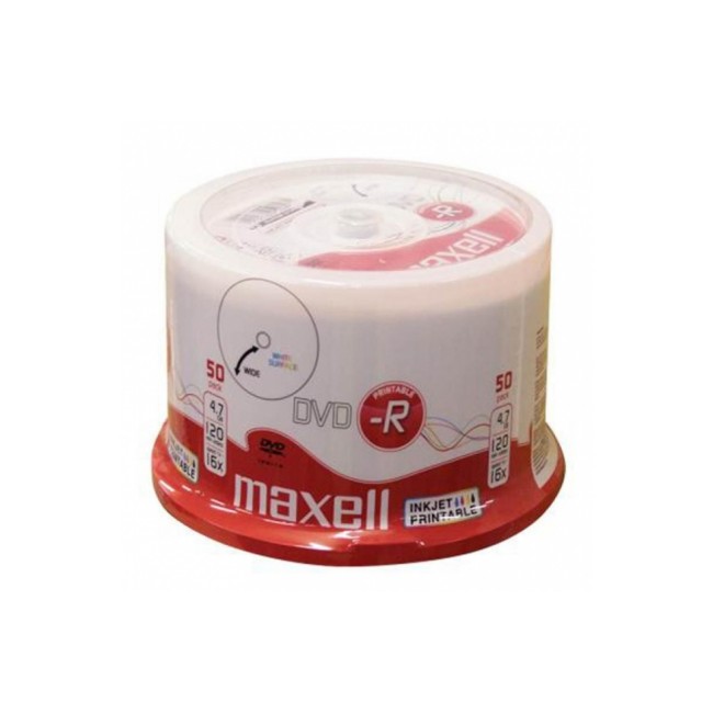 MAXELL DVD -R  16x   4,7GB Printable Full Face (50 Tub)