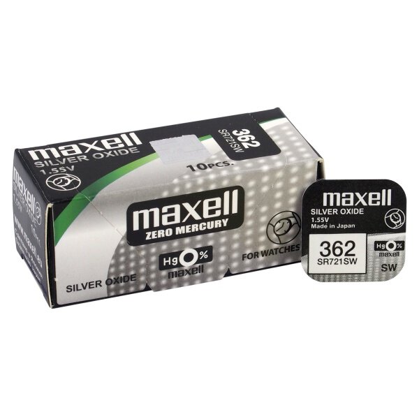 Maxell Mini Silver Battery 362/361/SR 721 SW/G11