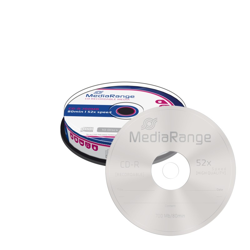 MediaRange CD-R 80' 700MB 52x Cake Box x 10 (MR214)