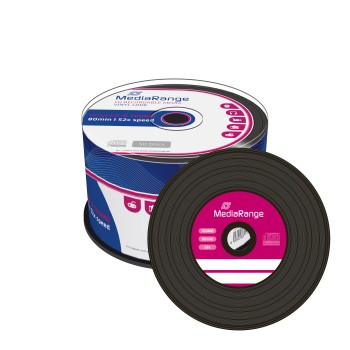 MediaRange Vinyl CD-R 80' 700MB 52x Black dye Cake x 50 (MR225)