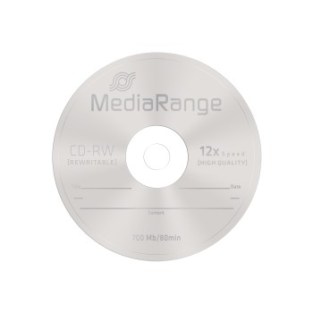 MediaRange CD-RW 80' 700MB 12x Cake Box x 25 (MR235-25)