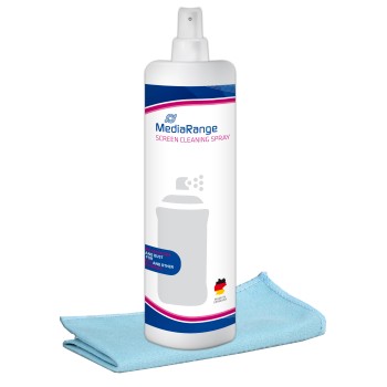 MediaRange Screen Cleaning Spray With microfibre cloth 250 ml (MR721)