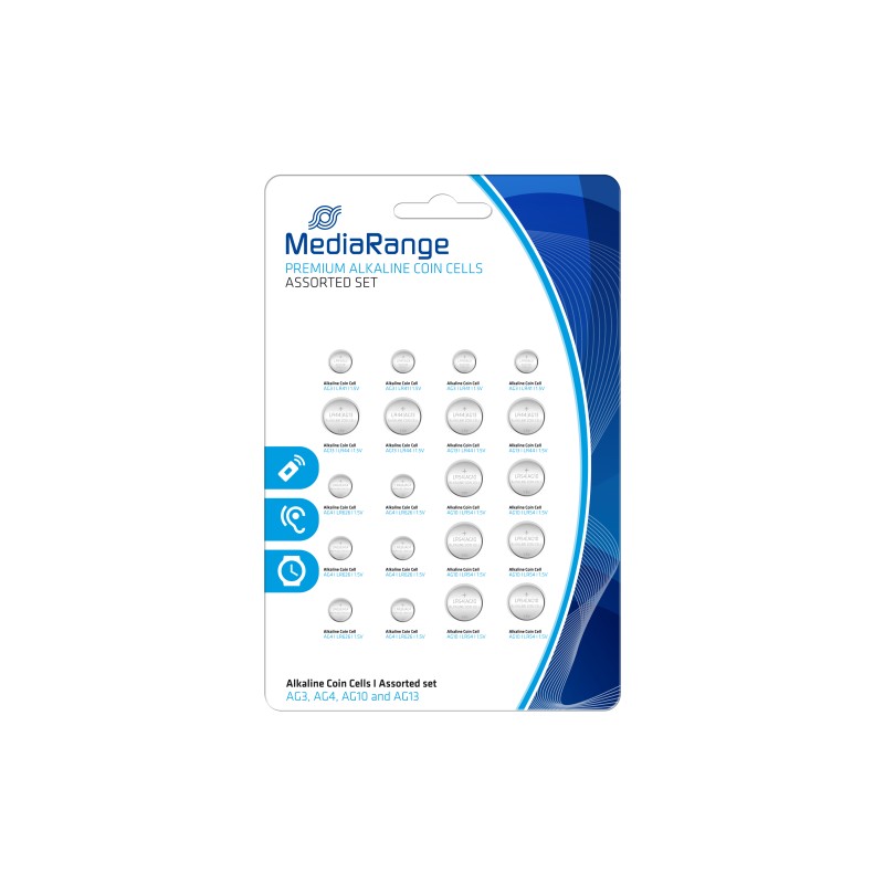 Αλκαλική Μπαταρία MediaRange Premium Coin Cells Assorted Set (20 Pack) (MRBAT119)