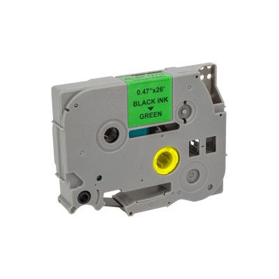 Mediarange Πλαστική Ταινία Ετικετογράφου (Brother TZ-731/TZe-731) 12 mm x 8 m (Μαύρα Γράμματα σε Πράσινο Φόντο) (MRBTZ731)