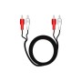 Καλώδιο MediaRange Audio 2x RCA plug (phono)/2x RCA plug (phono) 3.0M Black (MRCS124)