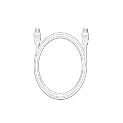 Καλώδιο MediaRange Coax Plug/Coax Socket, 75 Ohm, 3.0M, White (MRCS163)