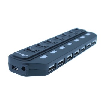 MediaRange Usb Hub 7-Port Usb 2.0 (Black) (MRCS504)