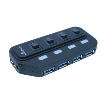MediaRange Usb Hub 4-Port Usb 3.0 (Black) (MRCS505)