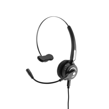 MediaRange Wireless mono headset with microphone, 180mAh battery, black (MROS305)