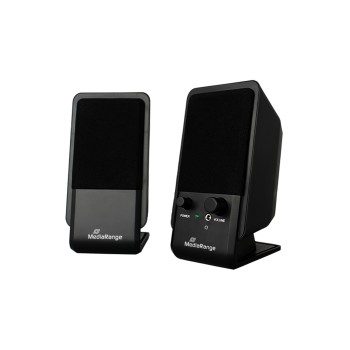 MediaRange Compact desktop Speaker (Black) (MROS352)
