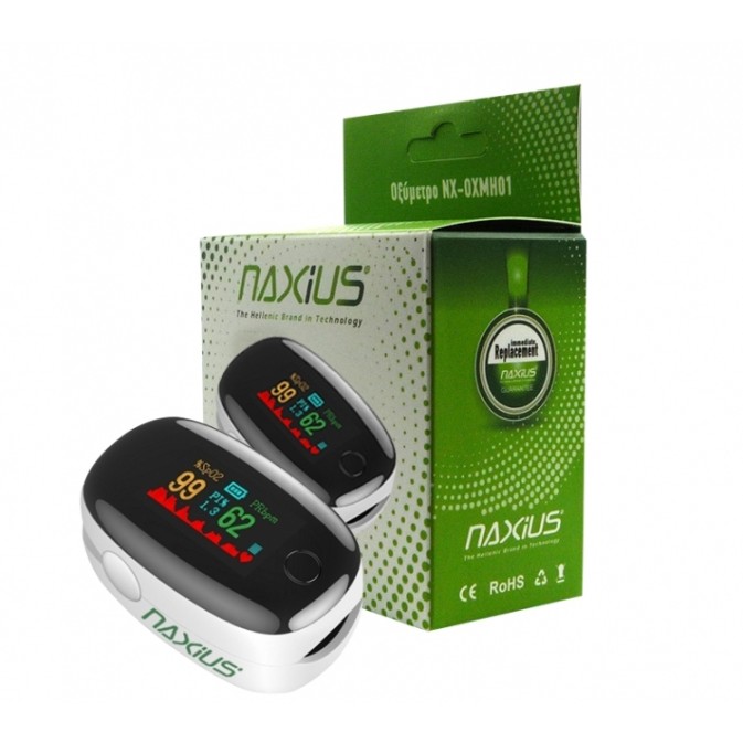 Naxius Οξύμετρο NX-OXMH01 White CE / ROHS