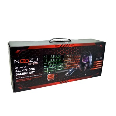 Noozy GS-100 Gaming Set / Gaming Ακουστικά με Μικρόφωνο, 4D Ποντίκι, LED Πληκτρολόγιο και Mousepad