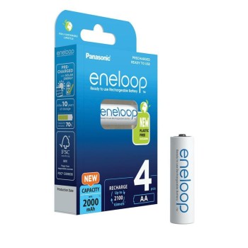 Panasonic Eneloop Επαναφορτιζόμενες Μπαταρίες AA Ni-MH 2000mAh 4τμχ