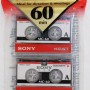 Sony 60 Minute Blank Microcassette Tapes MC-60, Set of 3
