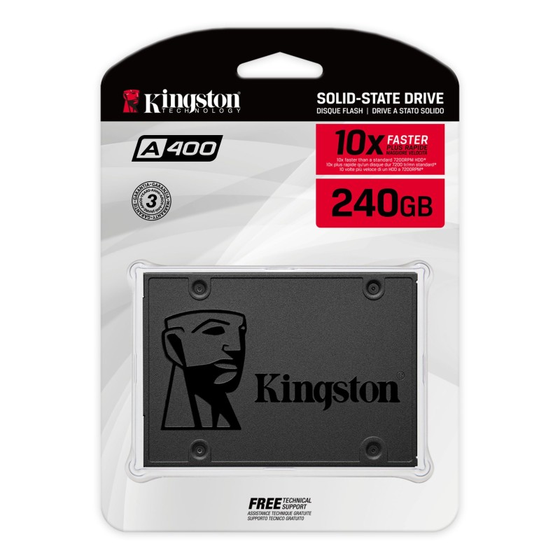 Kingston Δίσκος SSD SA400 SATAIII 2.5'' 240GB (SA400S37) (KINSA400S37/240G)