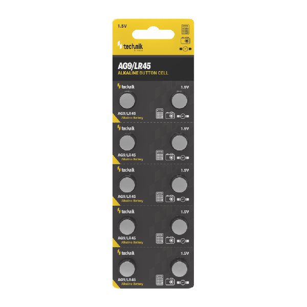 Technik Αλκαλικές Μπαταρίες Κουμπί Platinum AG9 / LR45 / 194 / 394 1.5V B10