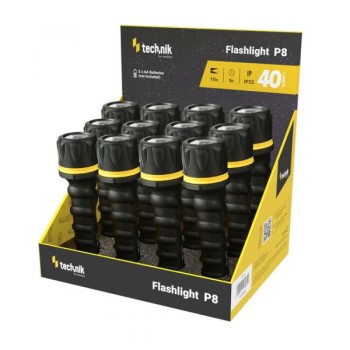 Technik Φακοί P8 με Ελαστική Υφή 40lm Κουτί 12τμχ (2xAA δεν περιλαμβάνονται)