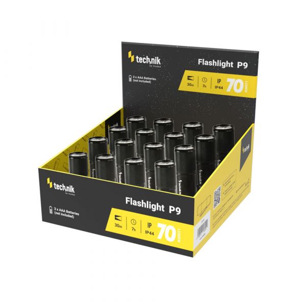 Technik Φακοί P9 9LED 70lm Κουτί 16τμχ (3xAAA δεν περιλαμβάνονται)