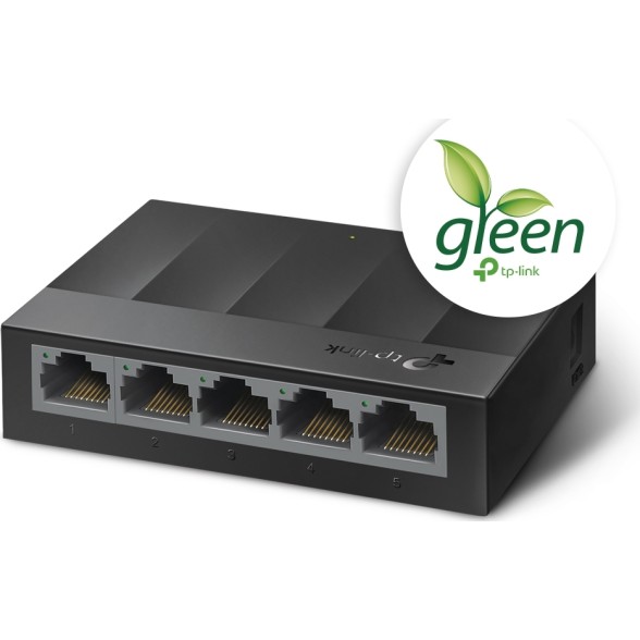 TP-LINK LS1005G v1 UNMANAGED L2 SWITCH 5 PORT GIGABIT (1Gbps) ETHERNET