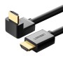 UGREEN Cable HDMI - HDMI, 2m. 4K Angled /black/ - HD103 / 10173