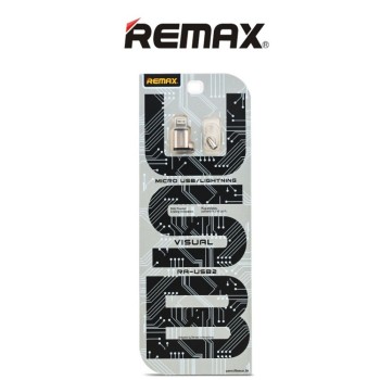 Remax RA-USB2 /Αντάπτορας Micro USB to Lightning, Silver