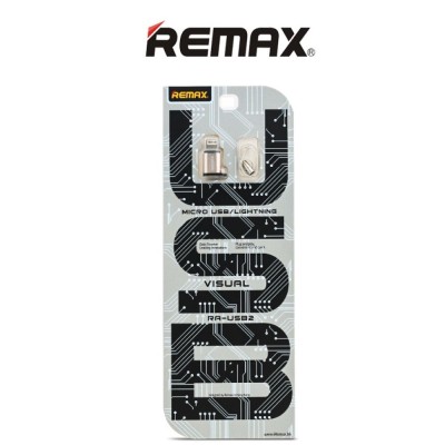Remax RA-USB2 /Αντάπτορας Micro USB to Lightning, Silver