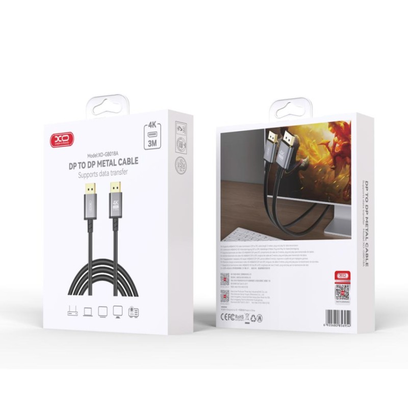 XO Cable DP - DP, 3 m, GB018A tarnish
