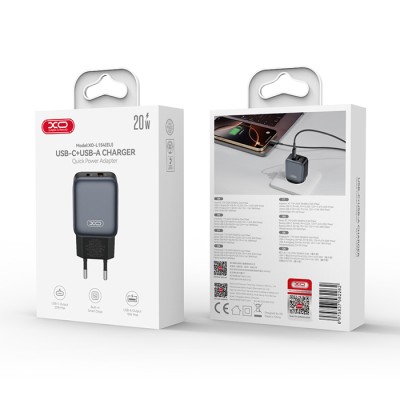 XO L154 (EU) PD20W/QC18W (1A 1C) FAST CHARGER