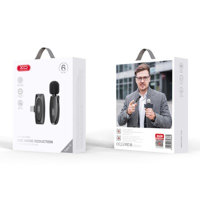 XO MKF08A Ασύρματο Μικρόφωνο Collar Clip Type-C