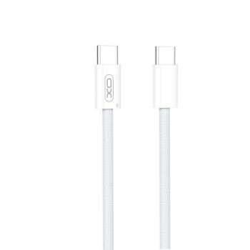 XO NB-Q260A Cable Type-C - Type-C, 60W, Braided, PD white 1M