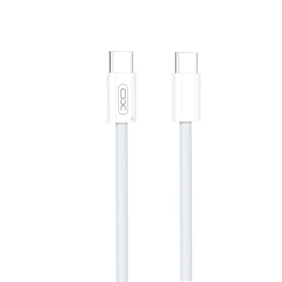 XO NB-Q260A Cable Type-C - Type-C, 60W, Braided, PD white 1M