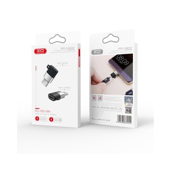 XO adapter NB149-A microUSB - USB-C black