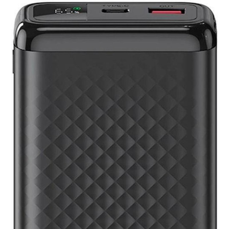 XO PB309, POWERBANK ΓΡΗΓΟΡΗΣ ΦΟΡΤΙΣΗΣ, 20000mAh, 22,5W, ΜΑΥΡΟ