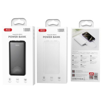 XO PB312 Powerbank 10.000mAh Μαύρο
