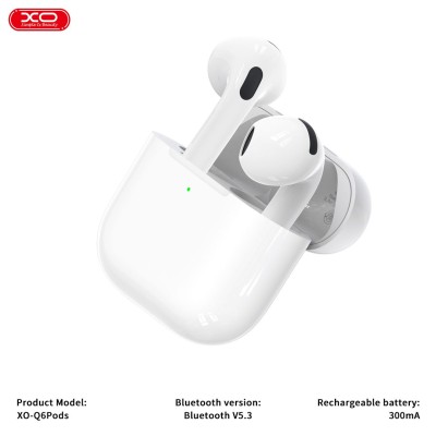 XO Q6 Pods Ακουστικά Bluetooth Έκτης Γενιάς