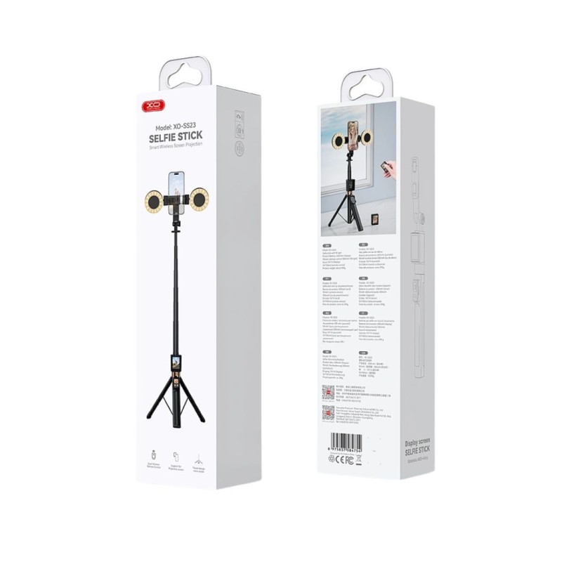 XO SS23 Smart Bluetooth Selfie Stick με 2 Φώτα