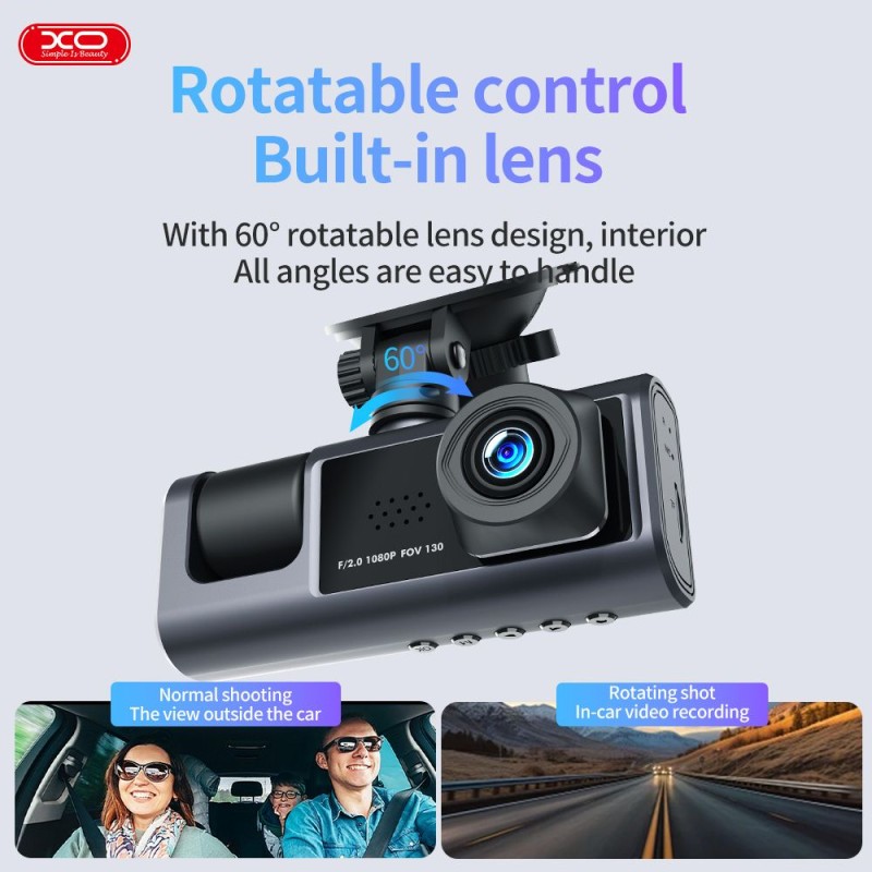 XO XJ03 Εμπρός και πίσω διπλή βιντεοκάμερα 1080 HD
