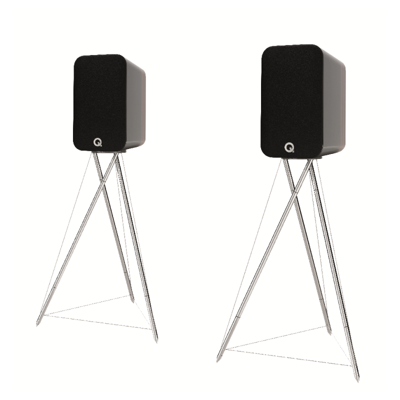 Concept 300, Bookshelf Speakers with stand, White/Oak