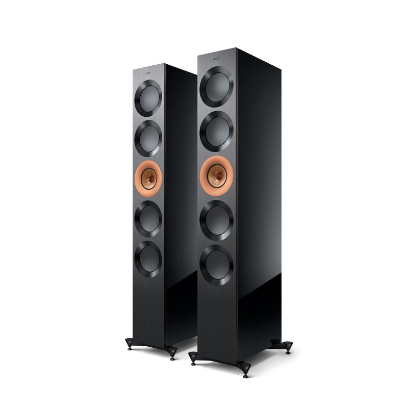 Reference 5 Meta , High End Floorstanding Speakers, High Gloss Black/Copper